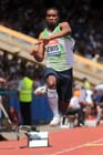 Daniel Lewis in the triple jump at the Sainsbury's British Championships, Birmingham.